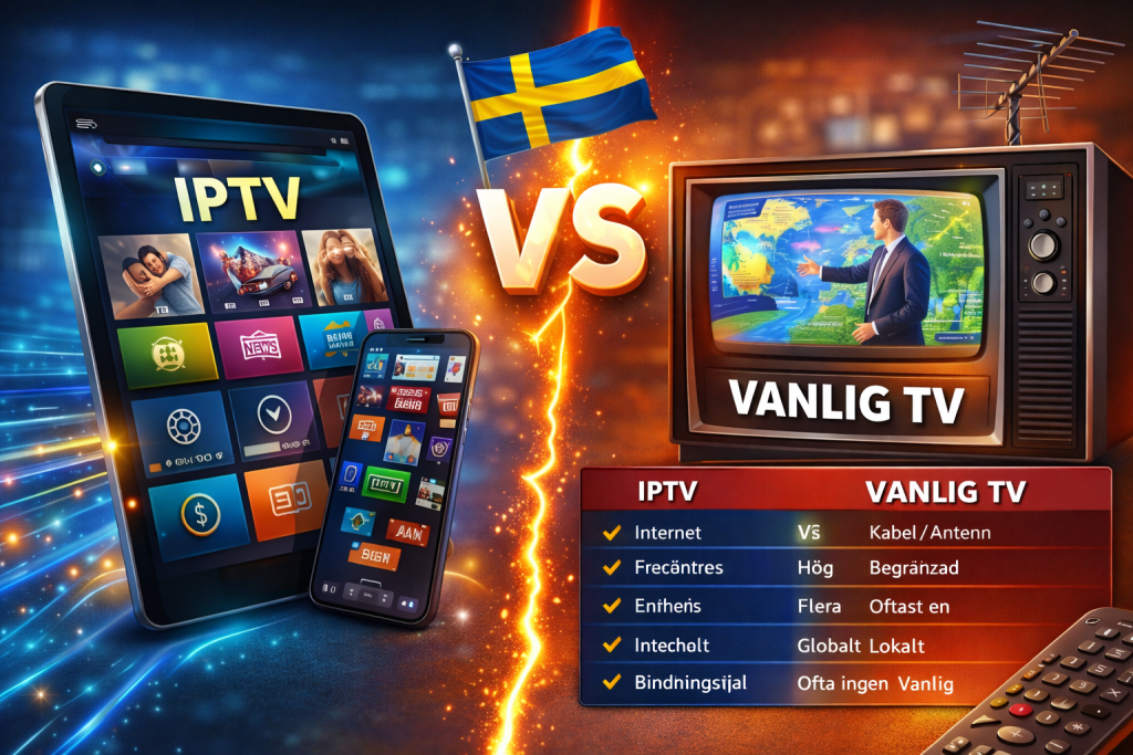 iptv vs vanlig tv sverige