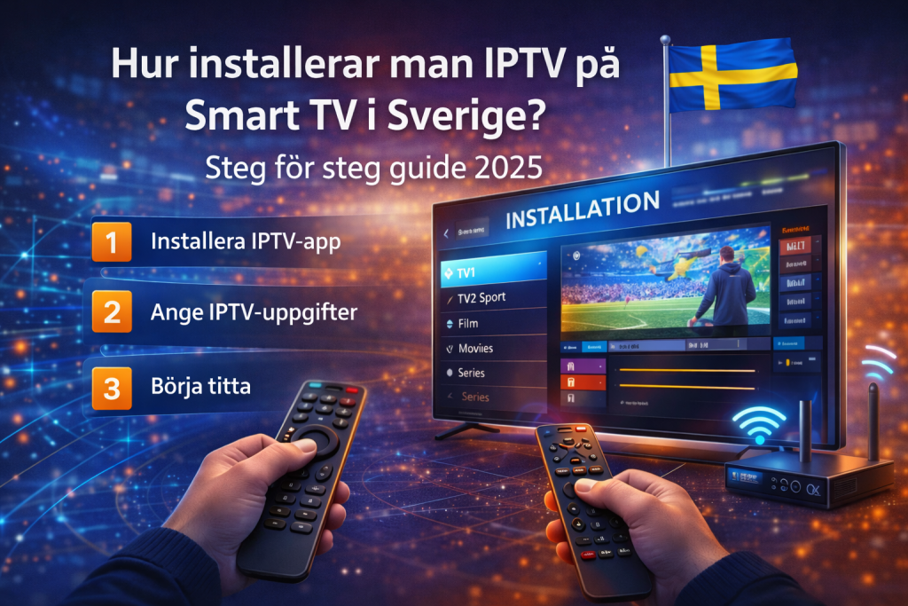 hur installerar man iptv på smart tv i sverige
