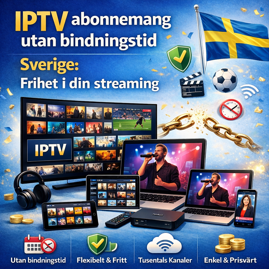 Flexibel iptv abonnemang utan bindningstid sverige 2026